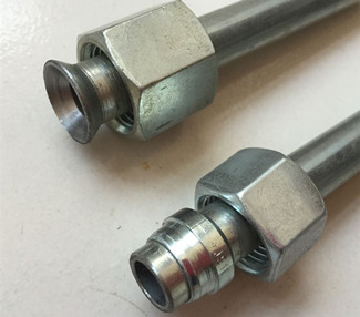 超高压无焊接 高压金属硬管 油管 37°扩口+卡套接头（伊顿标准接头）