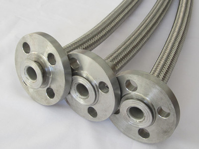 法兰金属软管，一端松套一端固定