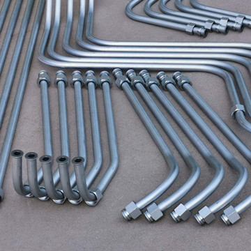 Q235# 液压钢管总成 ，涂层工艺，出口产品 高压钢管总成